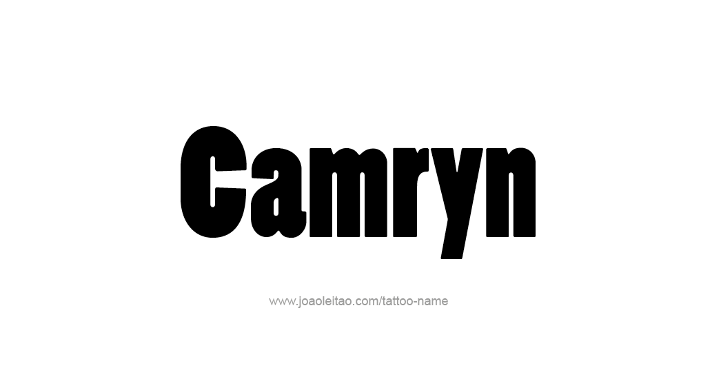 Tattoo Design Name Camryn  