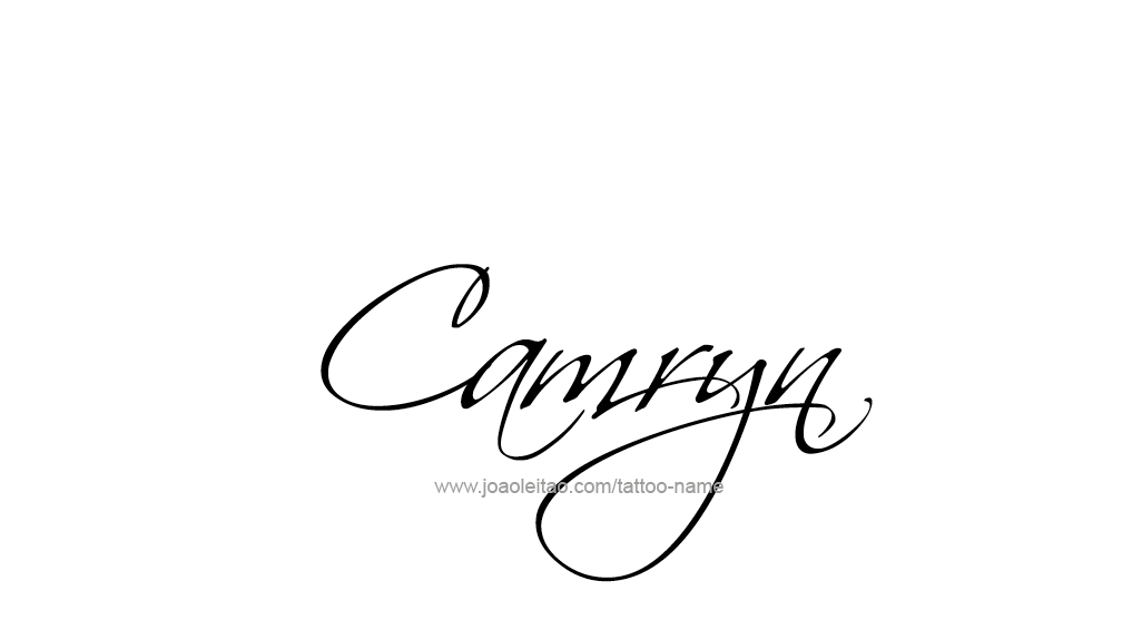 Tattoo Design Name Camryn  