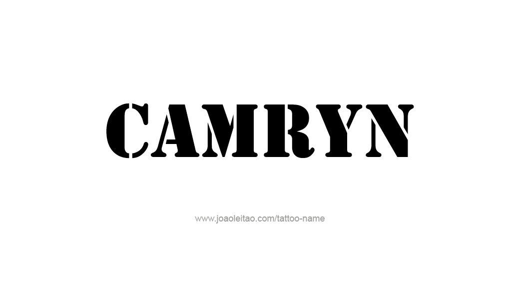 Tattoo Design Name Camryn  