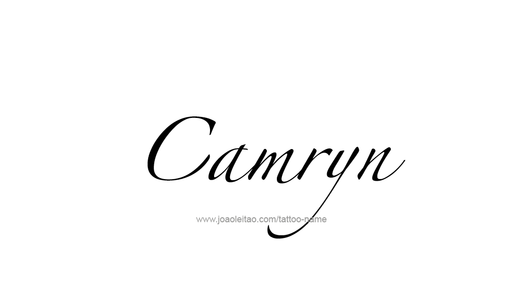 Tattoo Design Name Camryn  