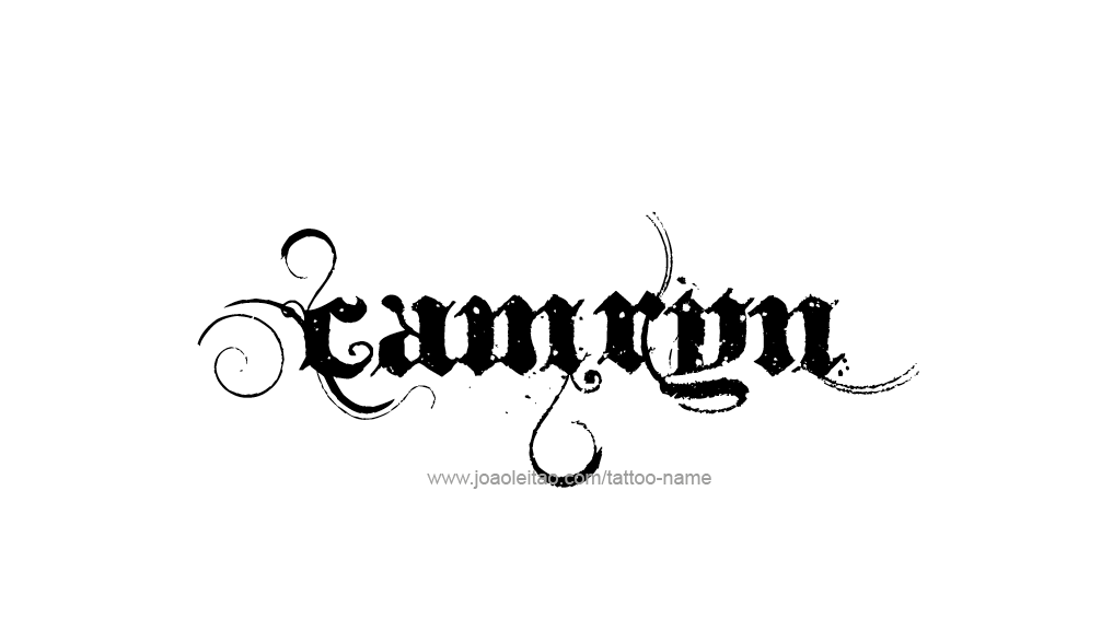 Tattoo Design Name Camryn  