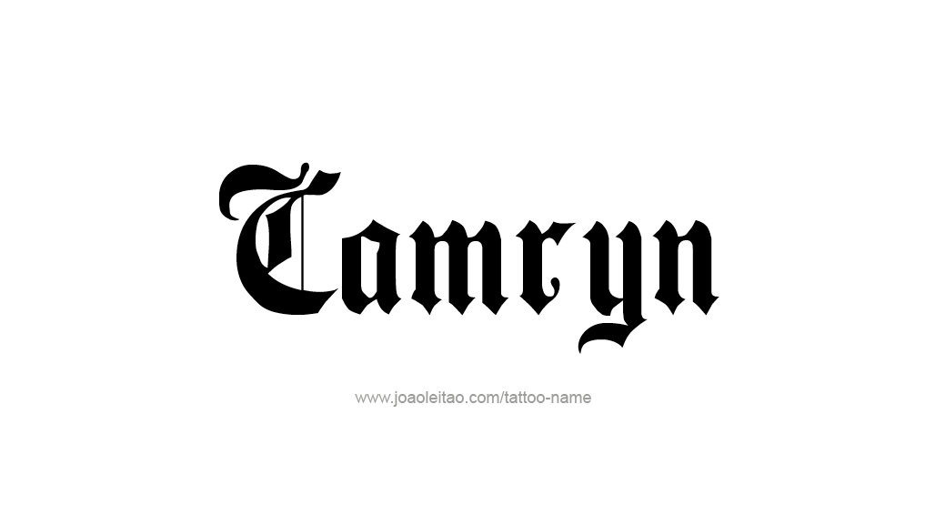 Tattoo Design Name Camryn  