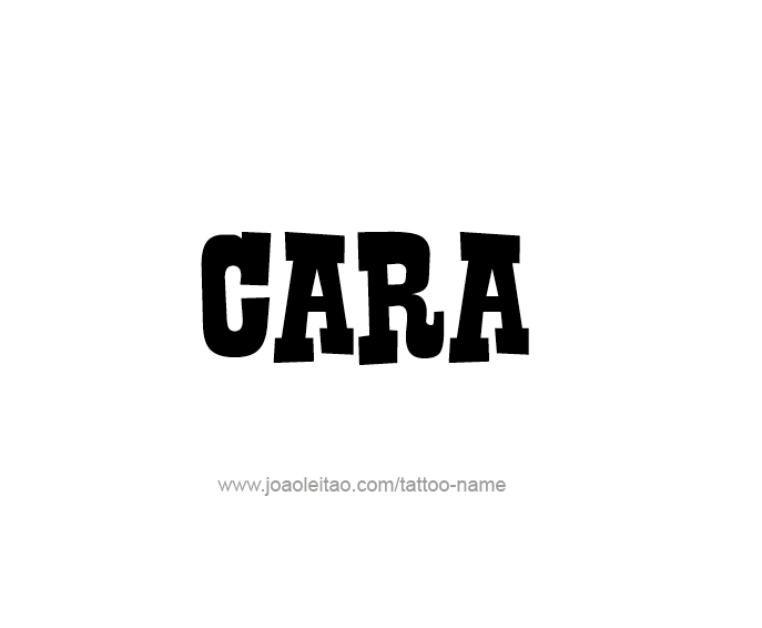 Tattoo Design Name Cara  