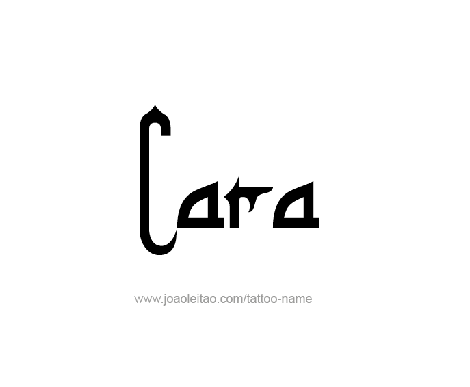 Tattoo Design Name Cara  