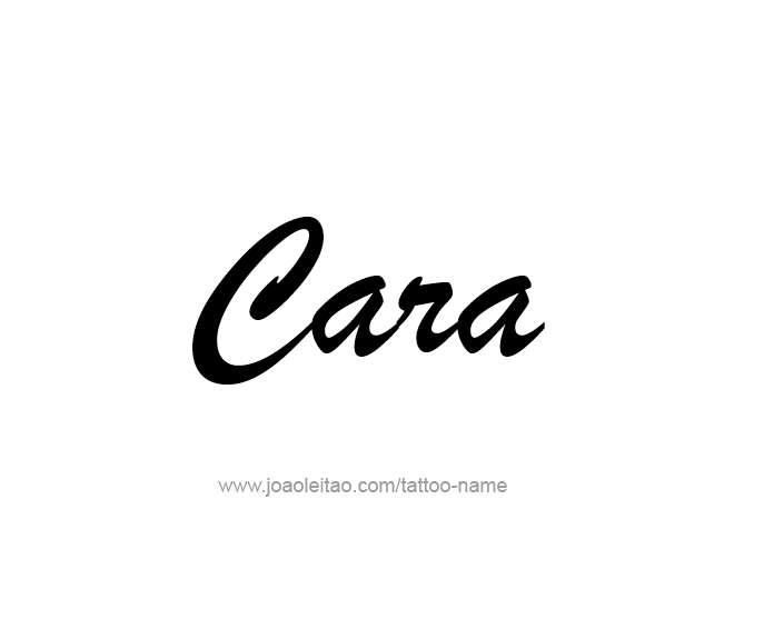 Tattoo Design Name Cara  