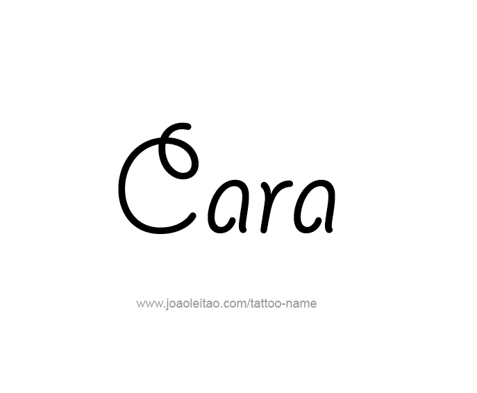 Tattoo Design Name Cara  