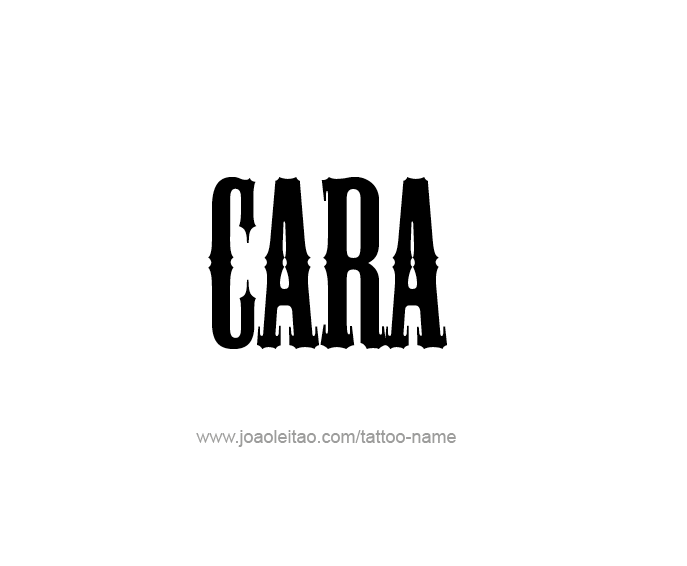 Tattoo Design Name Cara  