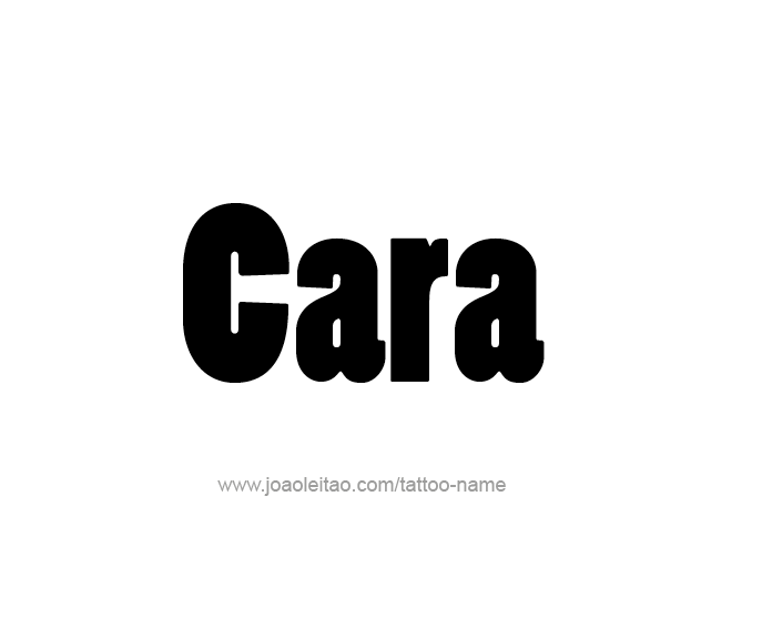 Tattoo Design Name Cara  