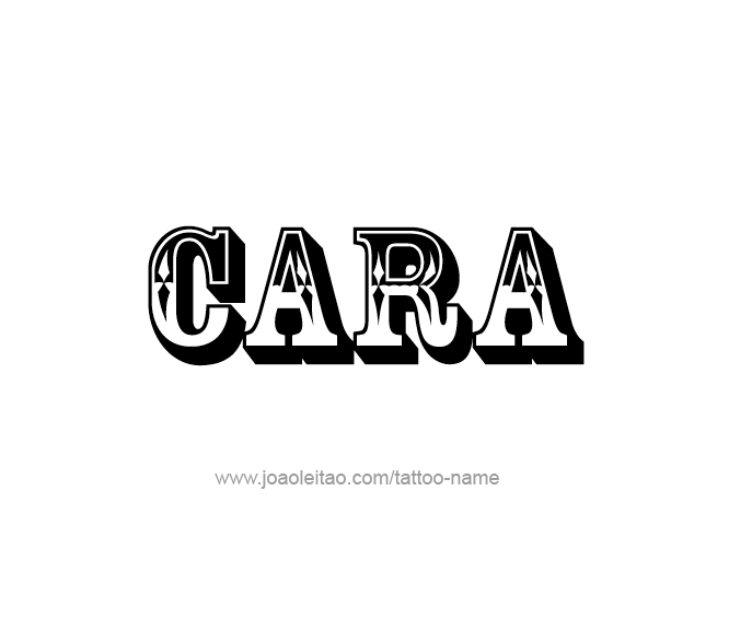 Tattoo Design Name Cara  