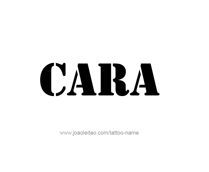 Tattoo Design Name Cara  