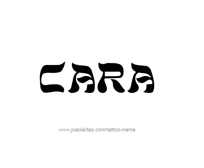 Tattoo Design Name Cara  