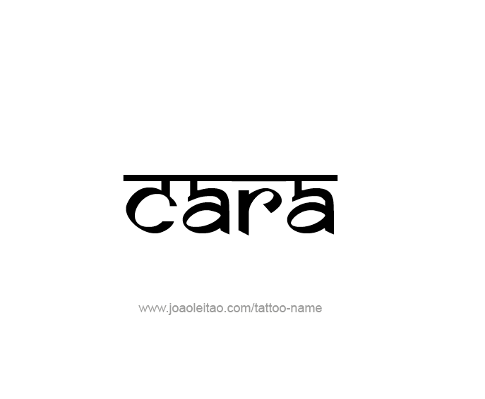 Tattoo Design Name Cara  