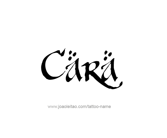 Tattoo Design Name Cara  