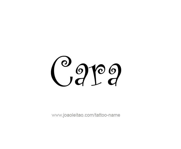 Tattoo Design Name Cara  