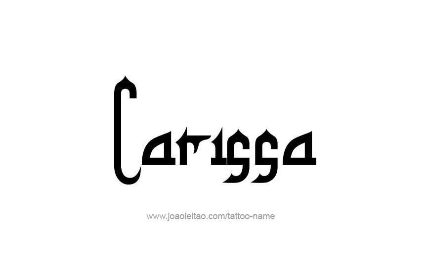 Tattoo Design Name Carissa  