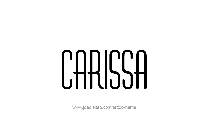 Tattoo Design Name Carissa  