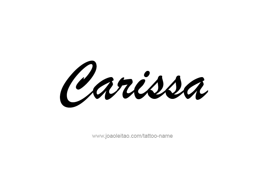 Tattoo Design Name Carissa  