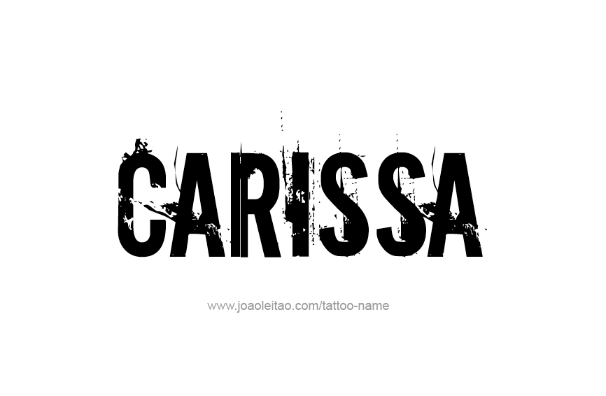 Tattoo Design Name Carissa  