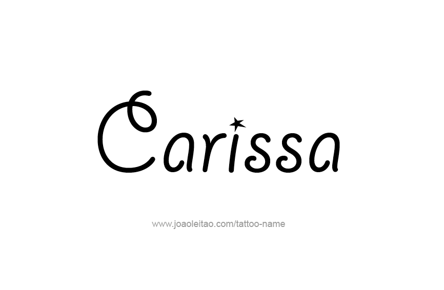 Tattoo Design Name Carissa  