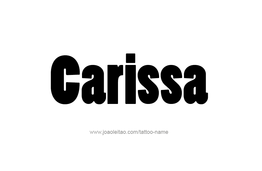 Tattoo Design Name Carissa  