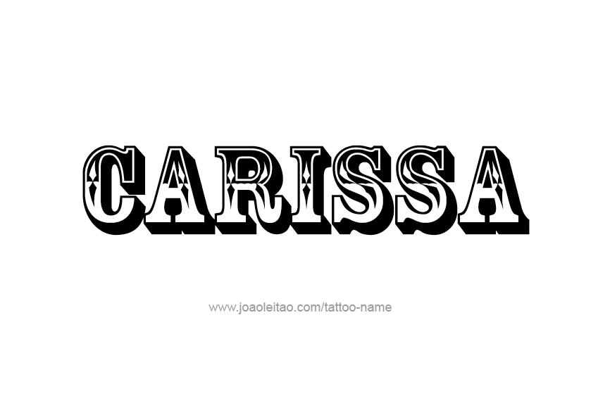 Tattoo Design Name Carissa  