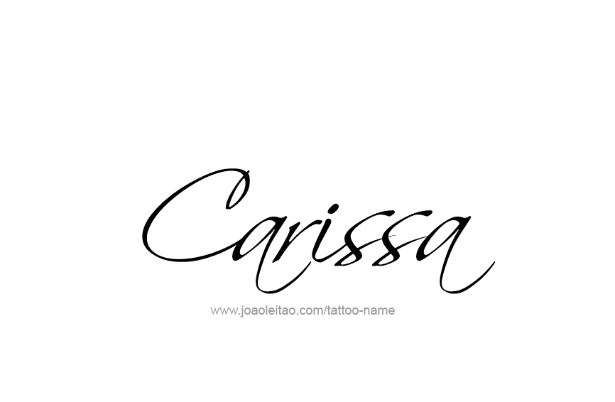 Tattoo Design Name Carissa  