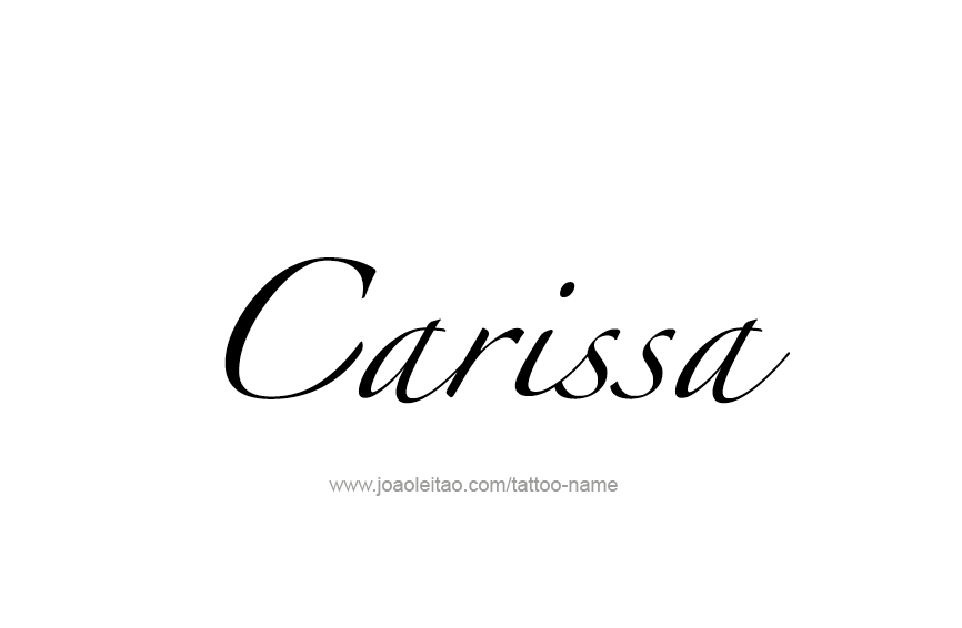 Tattoo Design Name Carissa  