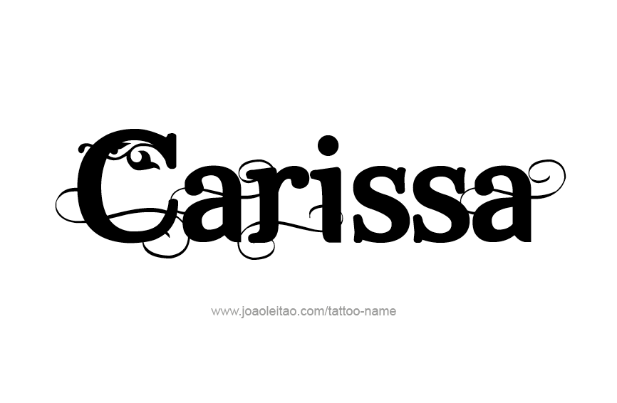 Tattoo Design Name Carissa  