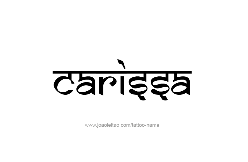 Tattoo Design Name Carissa  