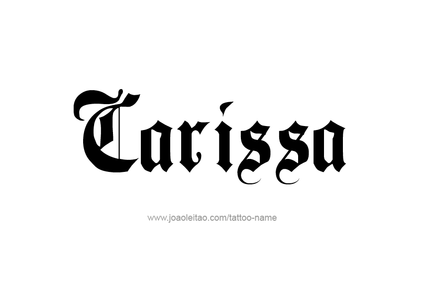 Tattoo Design Name Carissa  