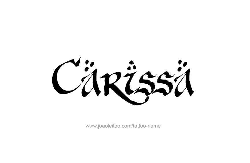 Tattoo Design Name Carissa  