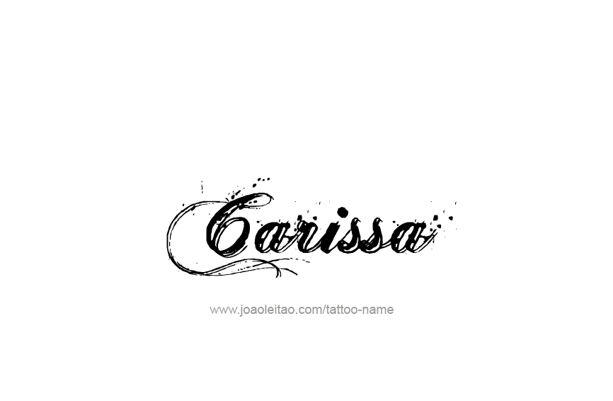 Tattoo Design Name Carissa  