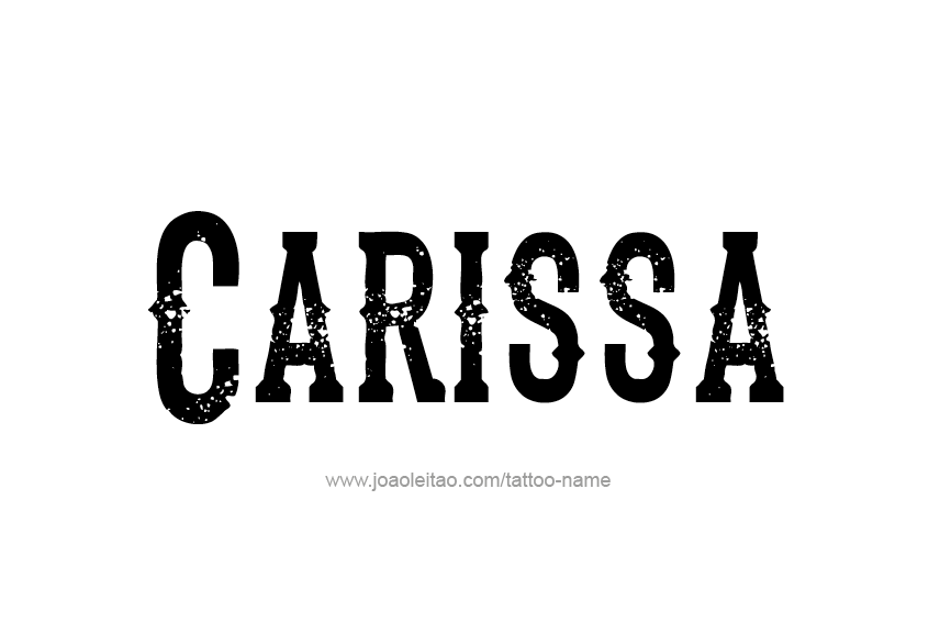 Tattoo Design Name Carissa  