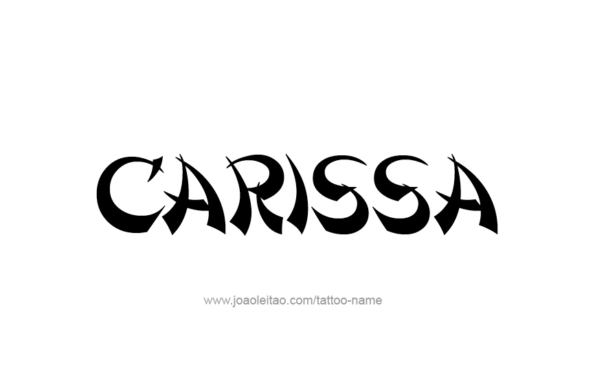 Tattoo Design Name Carissa  