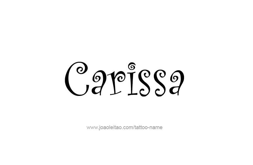 Tattoo Design Name Carissa  