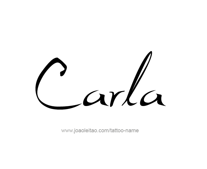 Tattoo Design Name Carla  