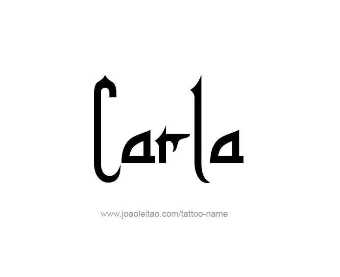 Tattoo Design Name Carla  