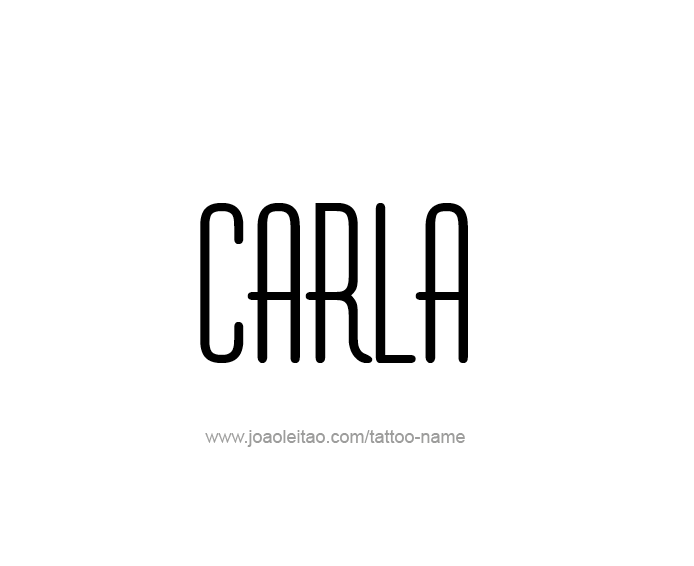 Tattoo Design Name Carla