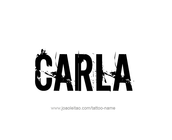Tattoo Design Name Carla  
