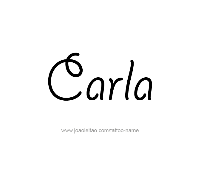 Tattoo Design Name Carla  