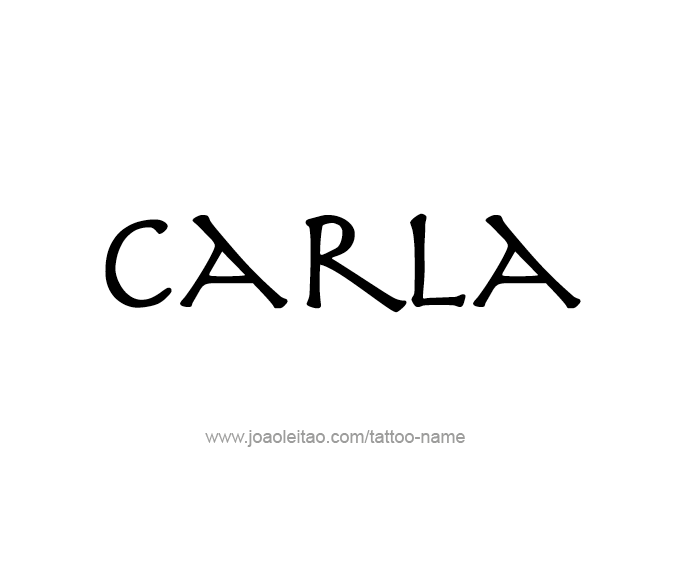 Tattoo Design Name Carla  