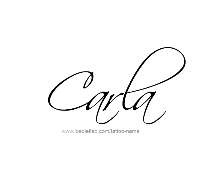 Tattoo Design Name Carla  