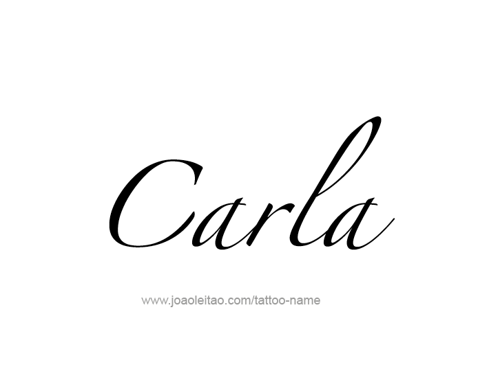 Tattoo Design Name Carla  