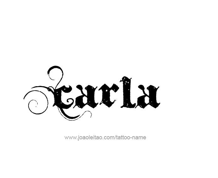 Tattoo Design Name Carla  