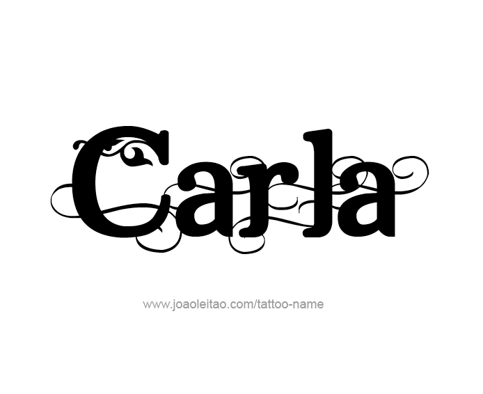 Tattoo Design Name Carla  