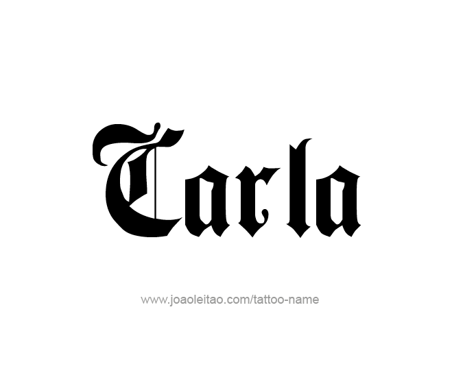 Tattoo Design Name Carla  