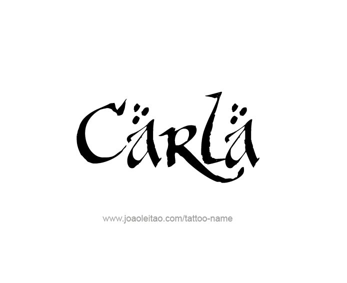 Tattoo Design Name Carla  