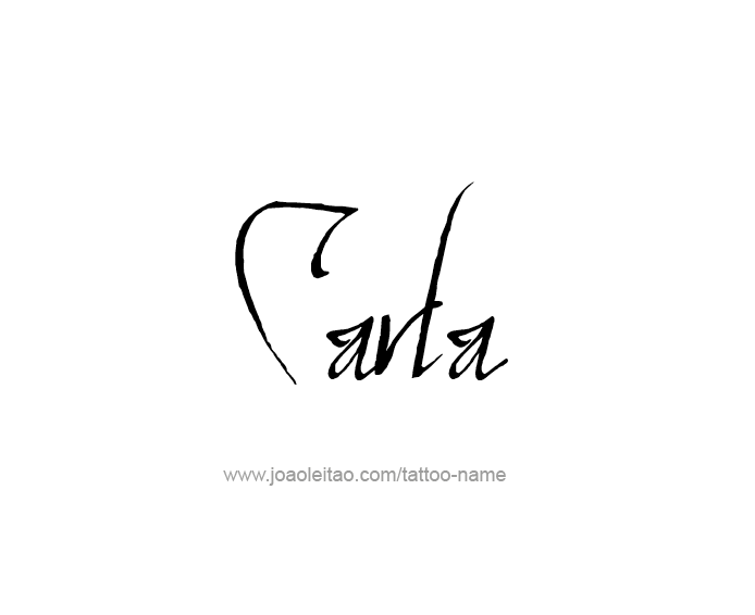 Tattoo Design Name Carla  