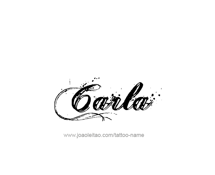 Tattoo Design Name Carla  