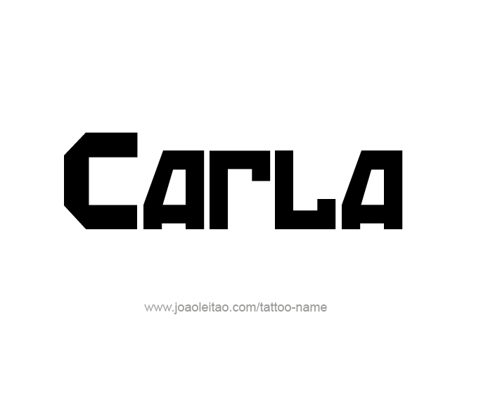 Tattoo Design Name Carla  
